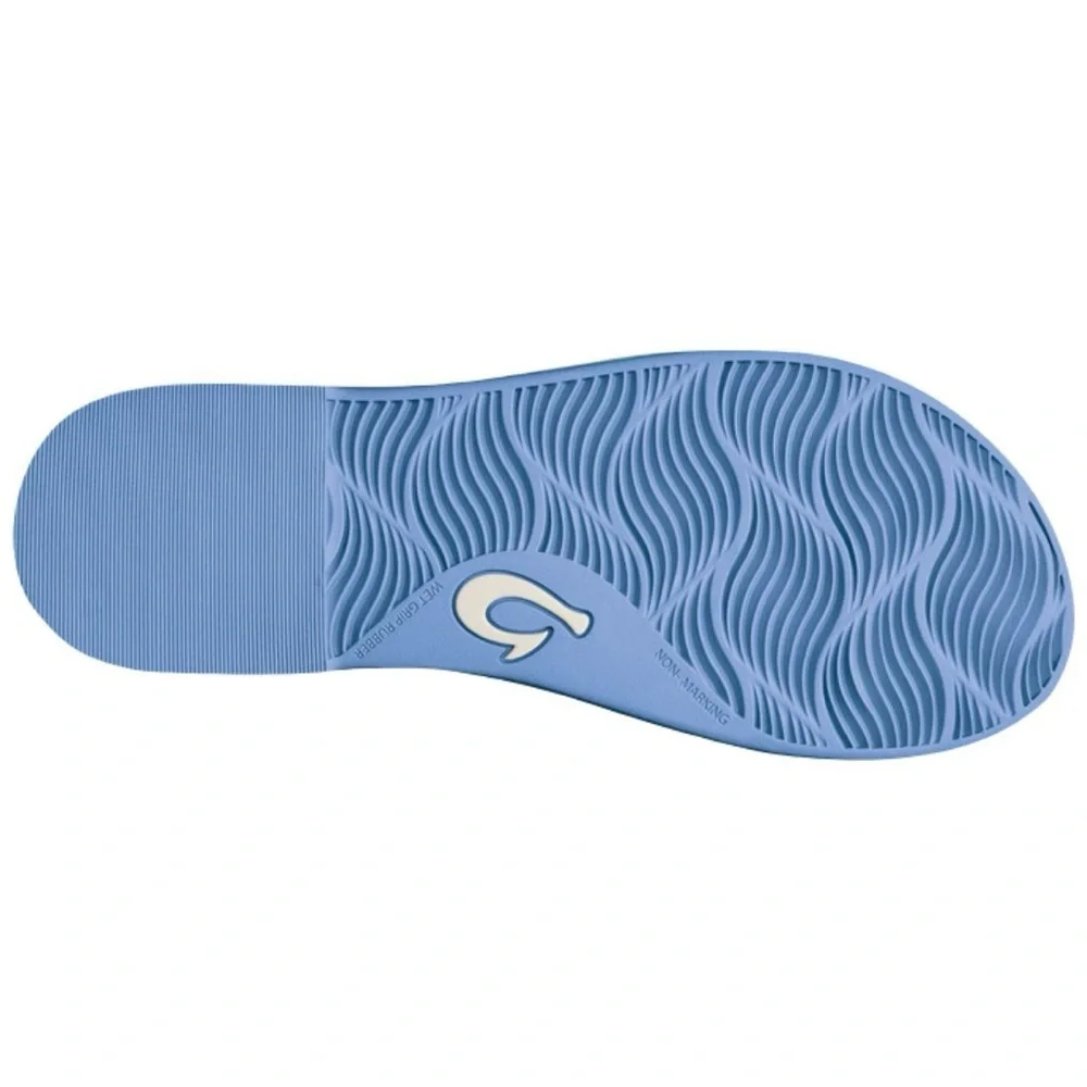 Olukai Women's Blue Flip Flop Sandals Color: Cloud Blue / Cloud Blue size 8